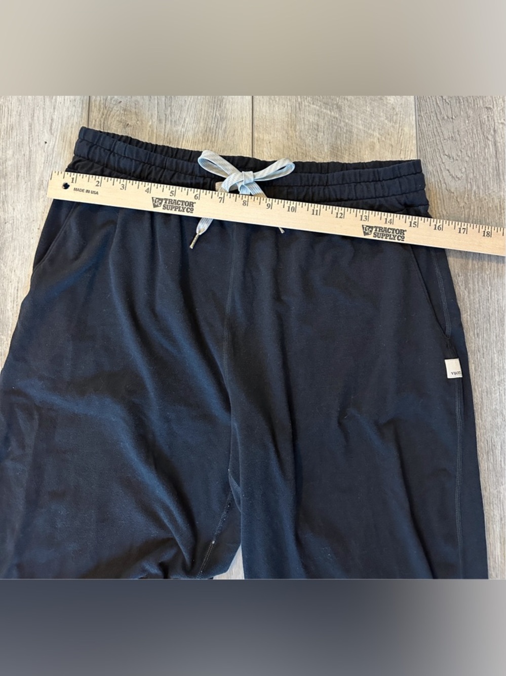 Vuori Performance Jogger Long Drawstring Relaxed Black Sz Medium - Picture 9 of 9